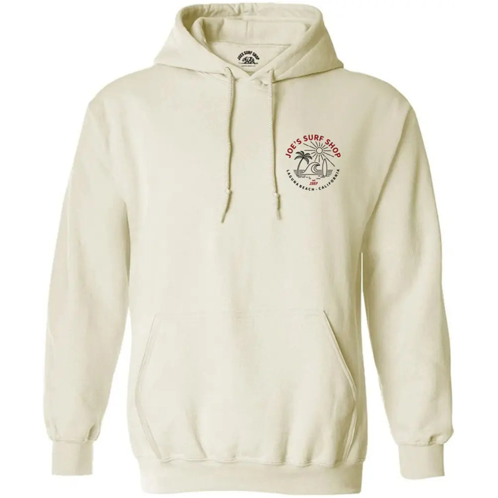 Joe s Surf Shop Beach Life Pullover Surf Hoodie Joe s Surf Shop Medium Natural