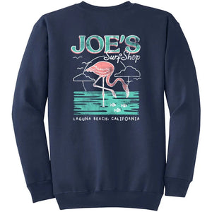 Joe's Surf Shop Flamingo Vintage Crewneck