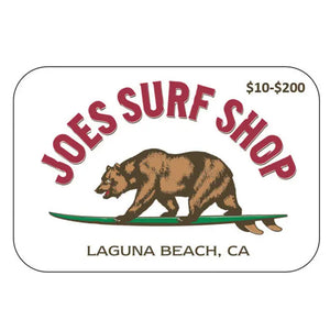 Joe's Surf Shop Gift Card
