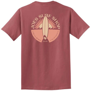 Joe's Surf Shop Sunset Scene Beach Wash® Garment Dyed Tee