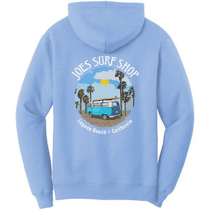 Joe's Surf Shop Surf Bus Beach Hoodie