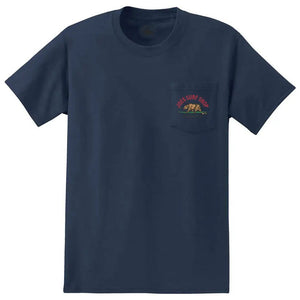 Joe's Surf Shop Surfing Bear Heavyweight Pocket Tee