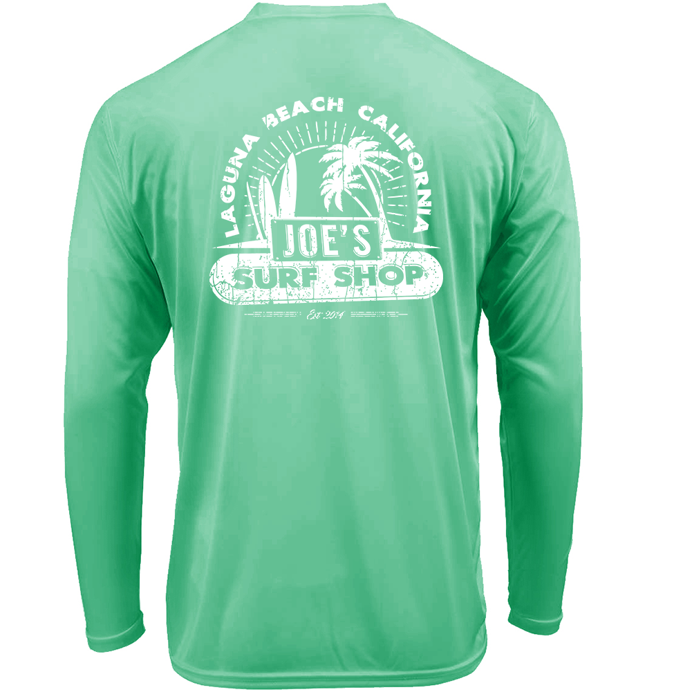 Joe's Surf Shop Vintage Beach Long Sleeve Sun Shirt - Joe's Surf Shop Joe's Surf Shop Vintage Beach Long Sleeve Sun Shirt - Joe's Surf Shop