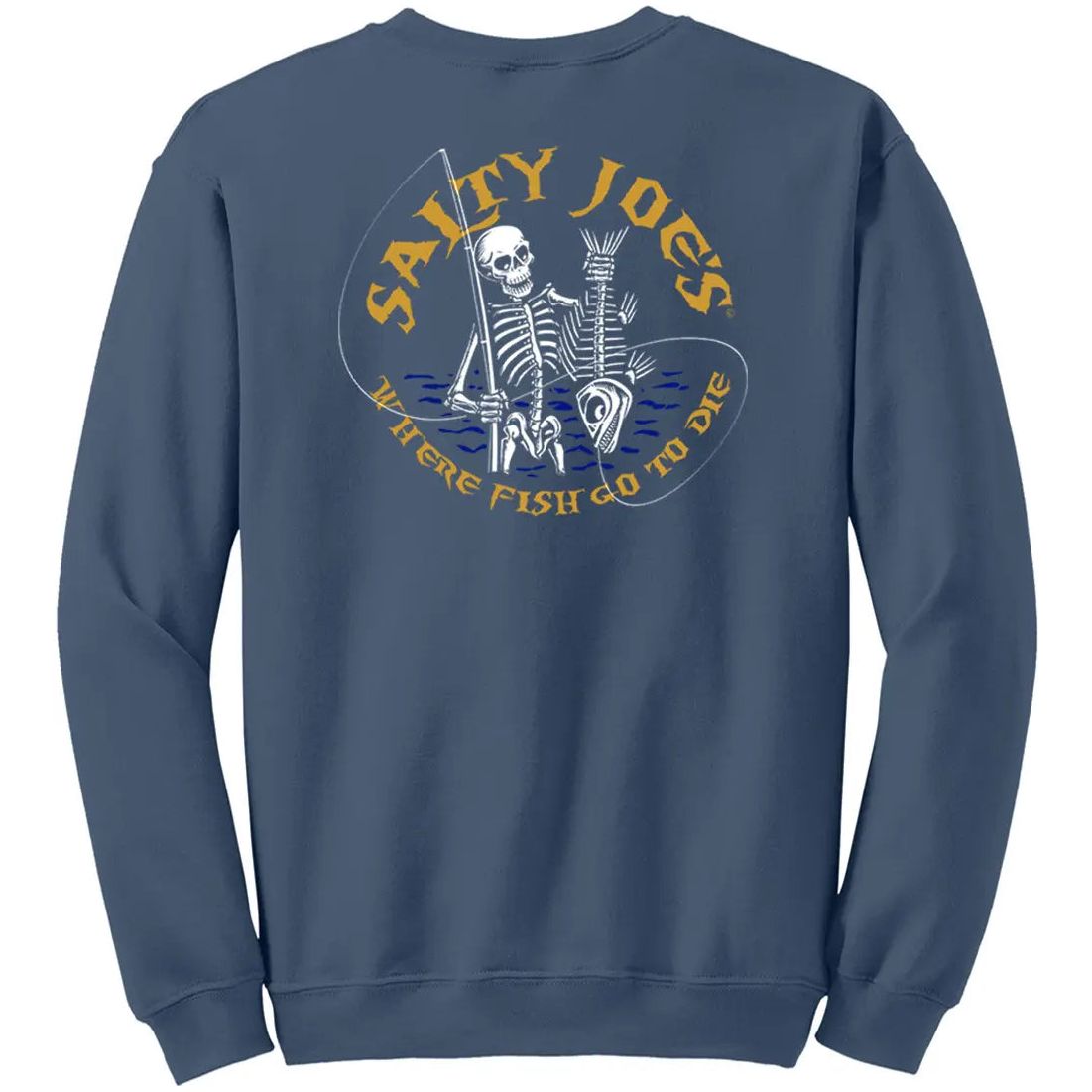 Fish Like A Pirate - Long Sleeve Cotton/Poly Fishing T-Shirt - Old