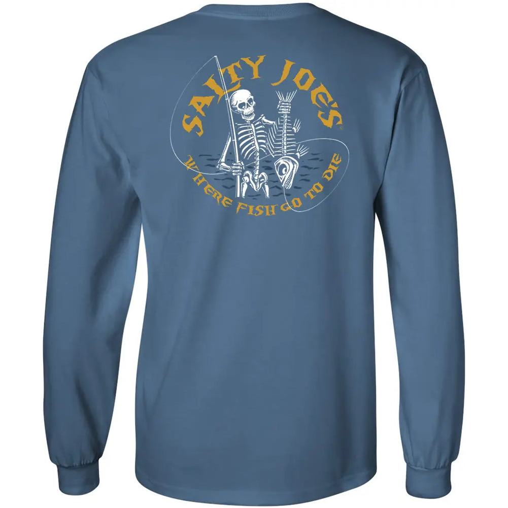 Salty Joe's Fishin' Bones Long Sleeve Tee - Joe's Surf Shop
