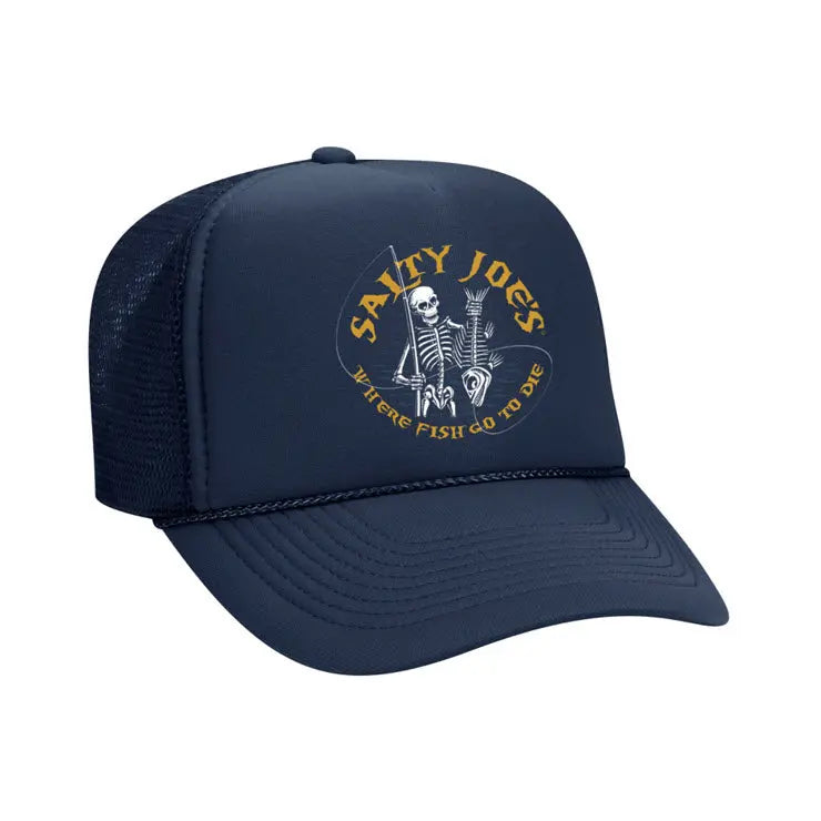 Salty Joe s Fishin Bones Foam Trucker Hat Joe s Surf Shop