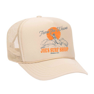Joe's Surf Shop Diving Dolphins Foam Trucker Hat