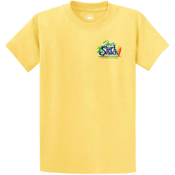 This is the yellow Joe's Surf Shack Heavyweight Tee. For those looking for surf shops, this is a great choice.