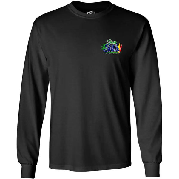 This is the black Joe's Surf Shack Long Sleeve Cotton T-Shirt.