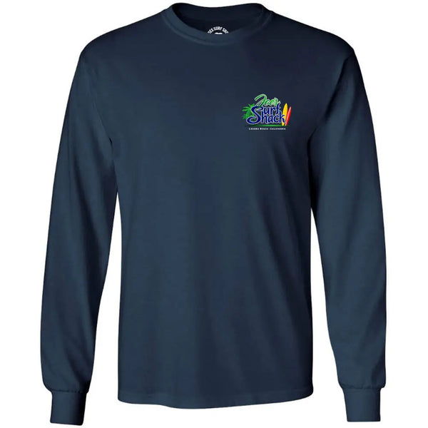 This is the navy Joe's Surf Shack Long Sleeve Cotton T-Shirt.