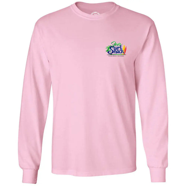 This is the pink Joe's Surf Shack Long Sleeve Cotton T-Shirt.