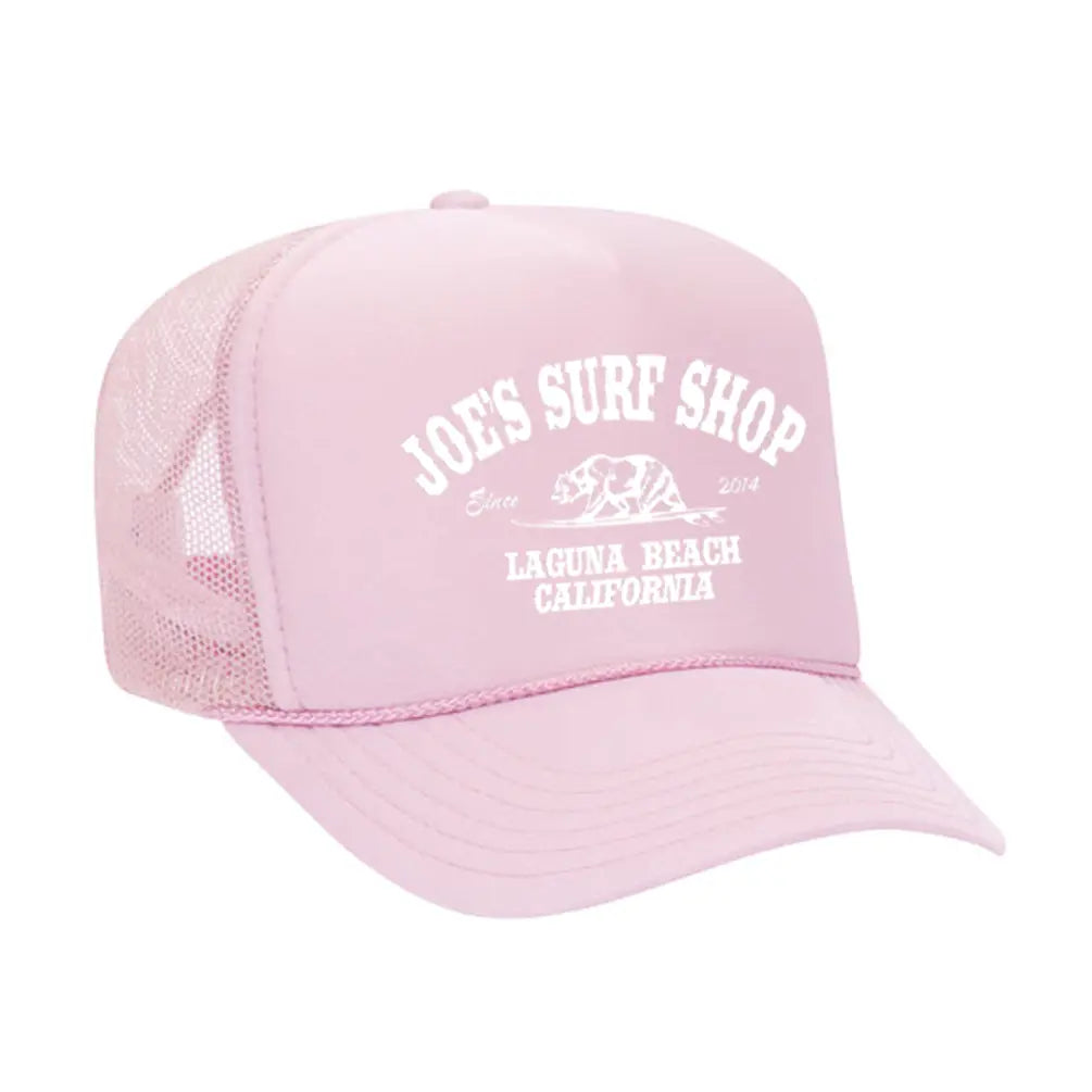 Joe's Surf Shop California Foam Trucker Hat Pink