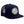 Load image into Gallery viewer, This is the navy Joe&#39;s Surf Shop Fins Up Flat Bill Trucker Hat.
