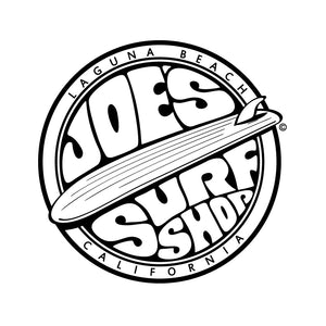 Joe's Surf Shop Fins Up Surfboard Decal