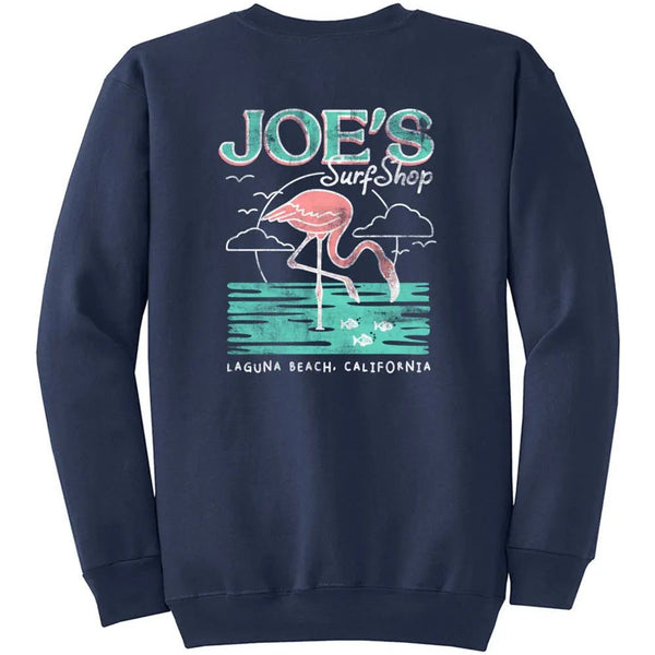 Joe's Surf Shop Flamingo Vintage Crewneck