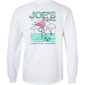Joe's Surf Shop Flamingo Long Sleeve Tee