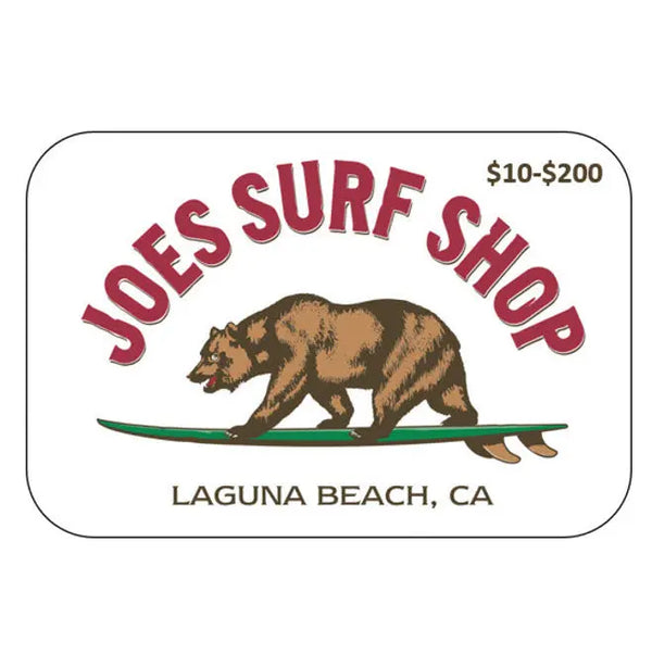 Joe's Surf Shop Gift Card