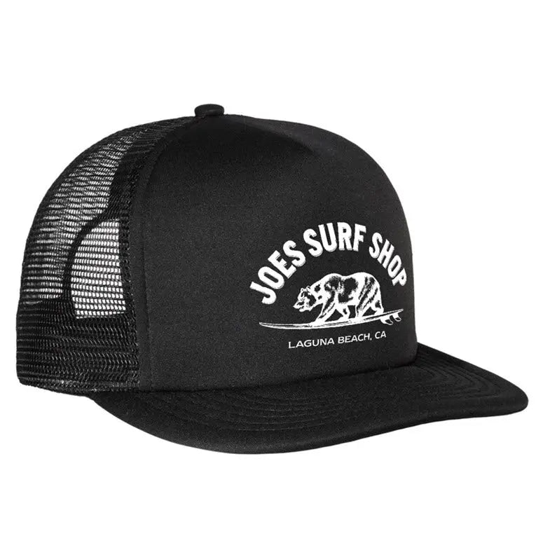 Joe's Surf Shop Surfing Bear Foam Hat Black