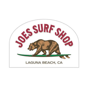 Joe's Surf Shop Surfing Bear Sticker