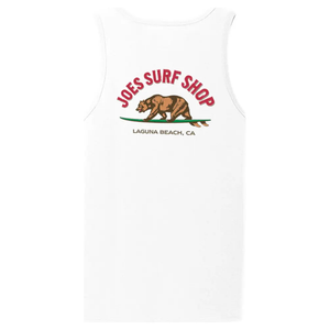 Joe's Surf Shop Surfing Bear Tank Top
