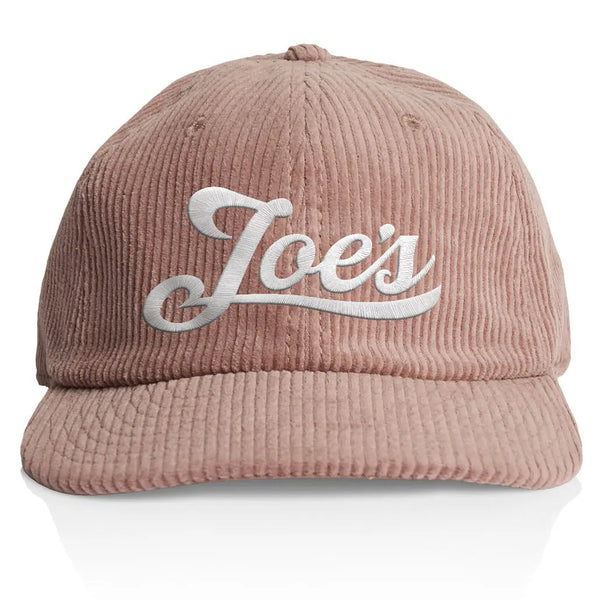 This is the light pink Joe's Surf Shop Unstructured All-Corduroy Trucker Hat.