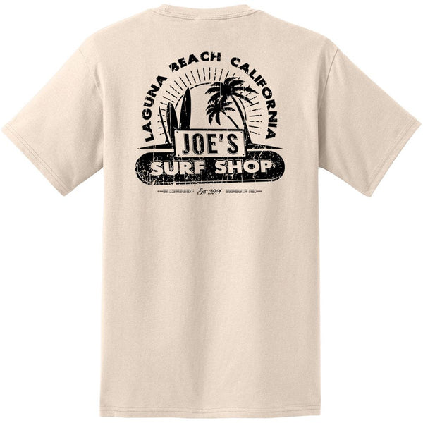 Joe's Surf Shop Vintage Beach Heavyweight Pocket Tee
