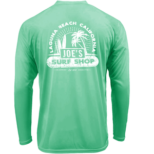 Joe's Surf Shop Vintage Beach Long Sleeve Sun Shirt