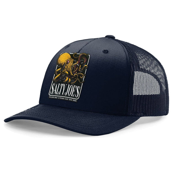 Salty Joe's Raging Octopus Mesh Back Trucker Hat