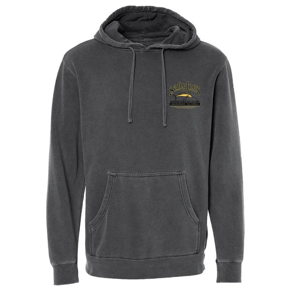 This is the black Salty Joe's Fish Count Pigment-Dyed Hoodie.