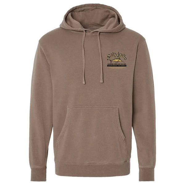 This is the brown Salty Joe's Fish Count Pigment-Dyed Hoodie.