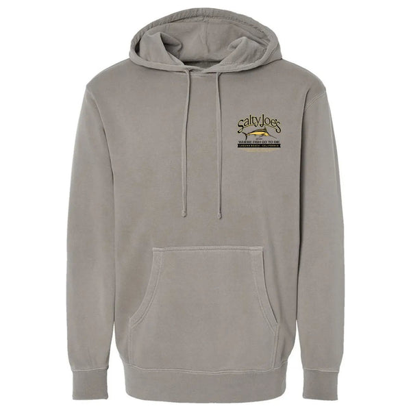This is the grey Salty Joe's Fish Count Pigment-Dyed Hoodie.