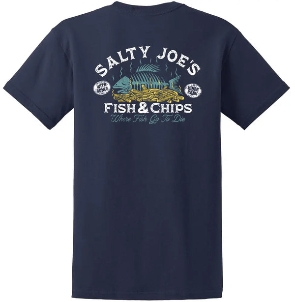 Salty Joe's Fish N' Chips Heavyweight Cotton Tee