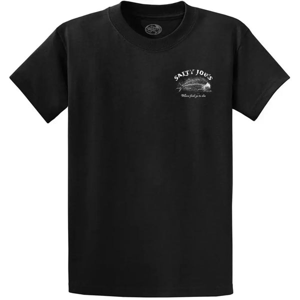 This is the black Salty Joe's Ghost Fish Heavyweight Cotton Tee.