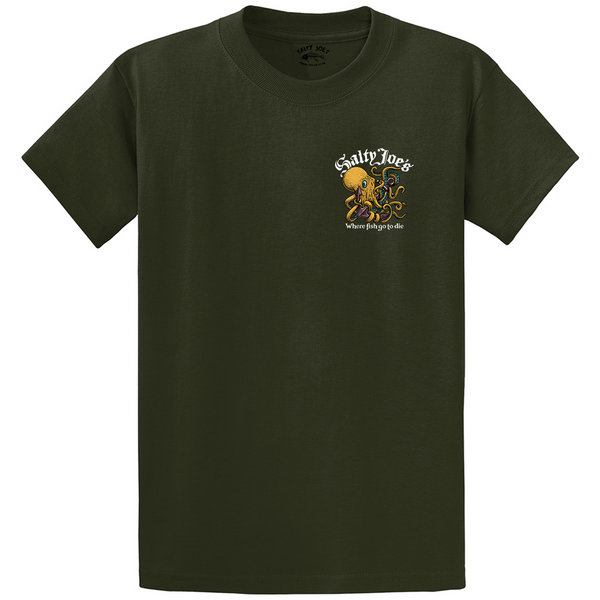 Salty Joe's Raging Octopus Graphic T Shirt