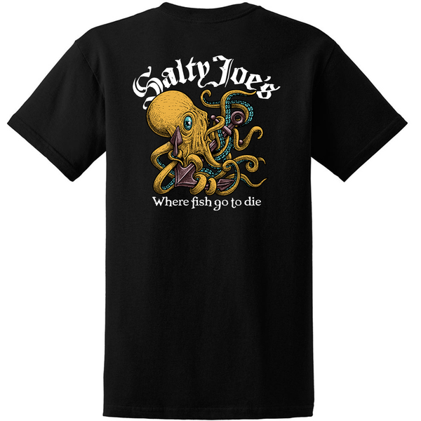 Salty Joe's Raging Octopus Graphic T Shirt