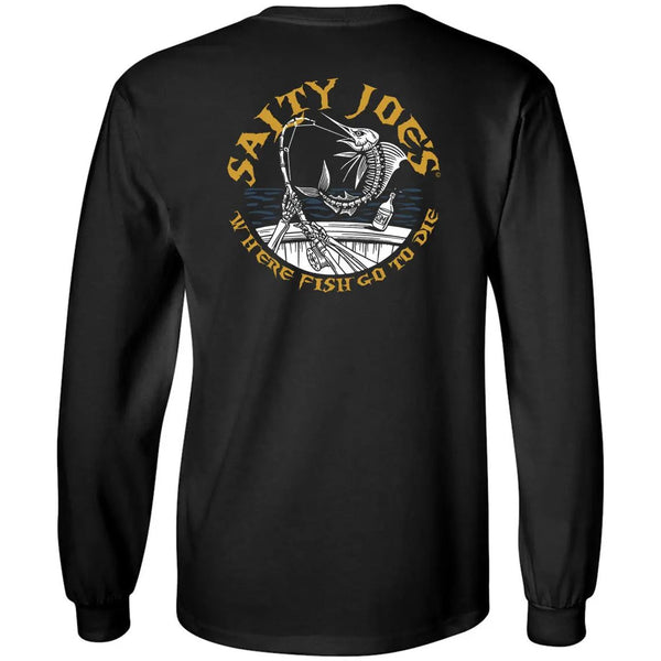 Salty Joe's Rum N' Bones Long Sleeve Fishing T Shirt