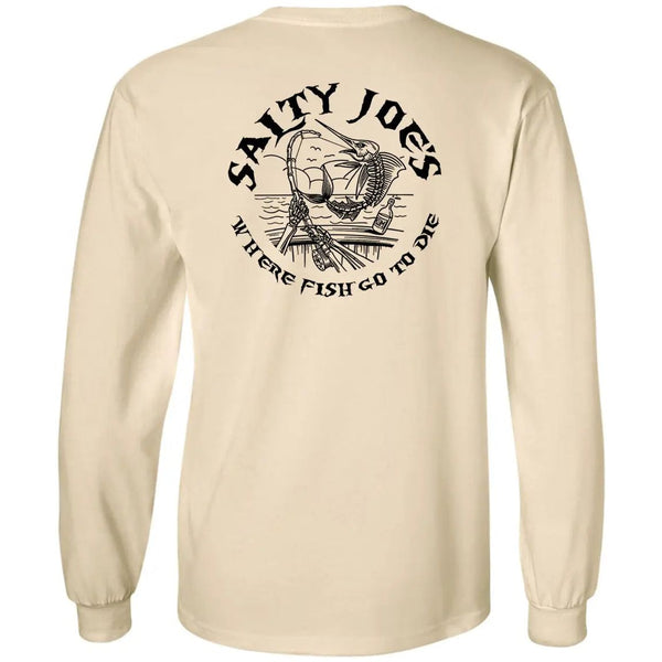 Salty Joe's Rum N' Bones Long Sleeve Fishing T Shirt