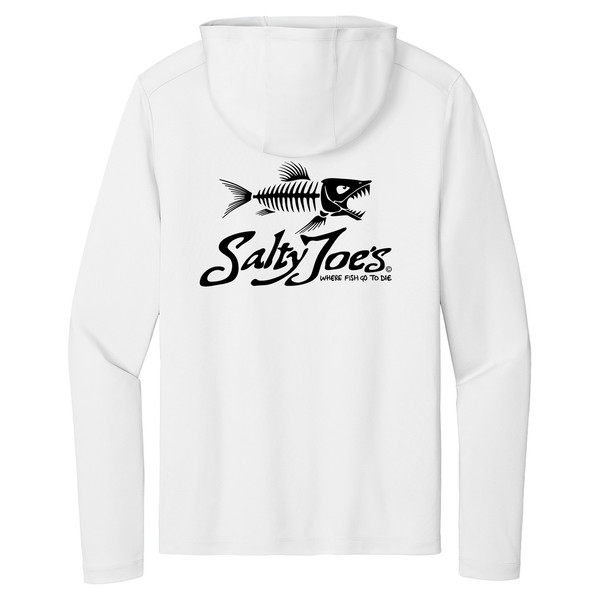Salty Joe's Skeleton Fish Hooded Sun Shirt