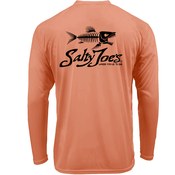 Salty Joe's Skeleton Fish Long Sleeve Sun Shirt