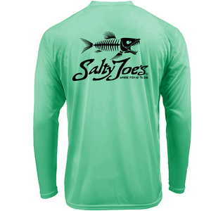 Salty Joe's Skeleton Fish Long Sleeve Sun Shirt