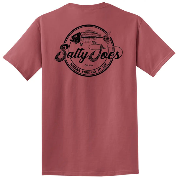 Salty Joe's Skeleton Hook Beach Wash® Garment Dyed Tee