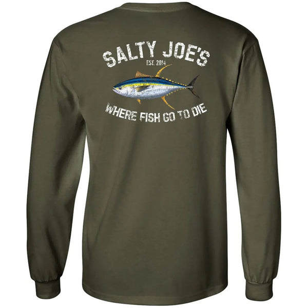 Salty Joe's Tuna Long Sleeve Fishing T Shirt
