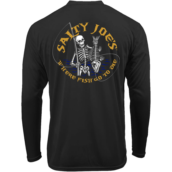 Salty Joe's Fishin' Bones Long Sleeve Sun Shirt