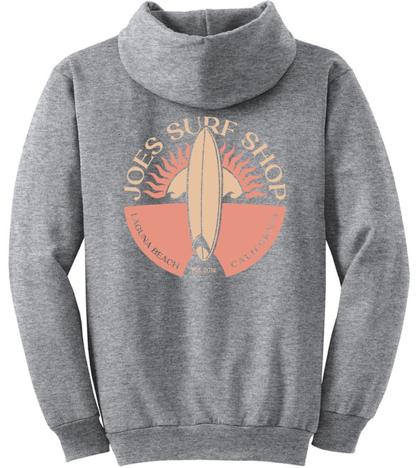 Joe's Surf Shop Sunset Scene Pullover Surf Hoodie