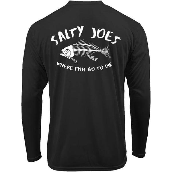 Salty Joe's "Where Fish Go To Die" Long Sleeve Performance Shirt