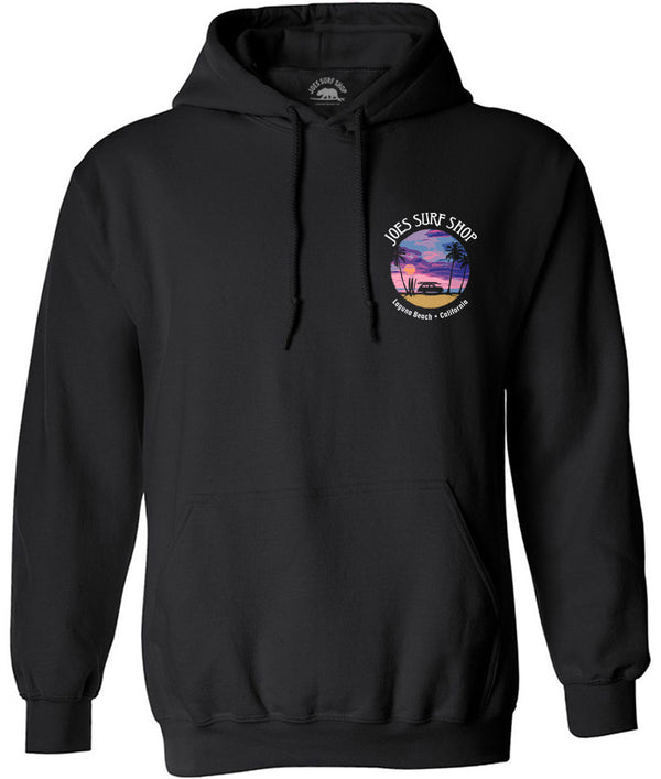 Joe's Surf Shop Wagon Silhouette Pullover Surf Hoodie