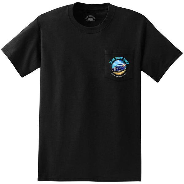 Joe's Surf Shop Surf Truck Heavyweight Pocket Tee