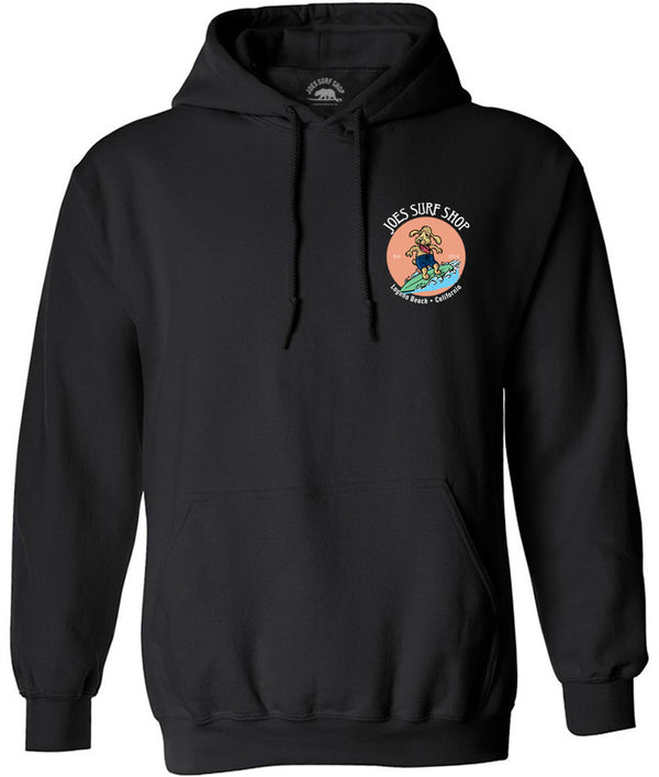 Joe's Surf Shop Teddy the Surfing Dog Pullover Surf Hoodie