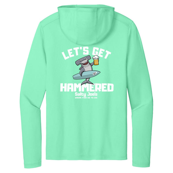 Salty Joe's Let's Get Hammered Hooded Sun Shirt