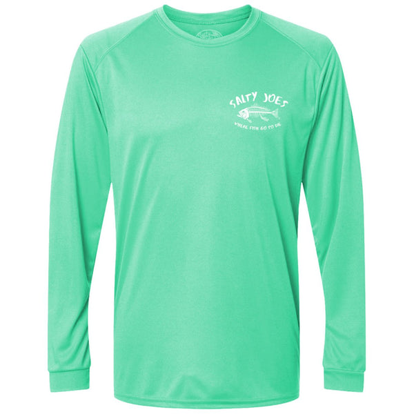 Salty Joe's "Where Fish Go To Die" Long Sleeve Performance Shirt